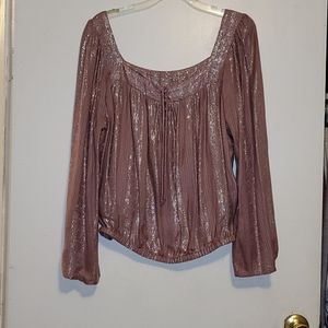 Express long flare sleeve top.
